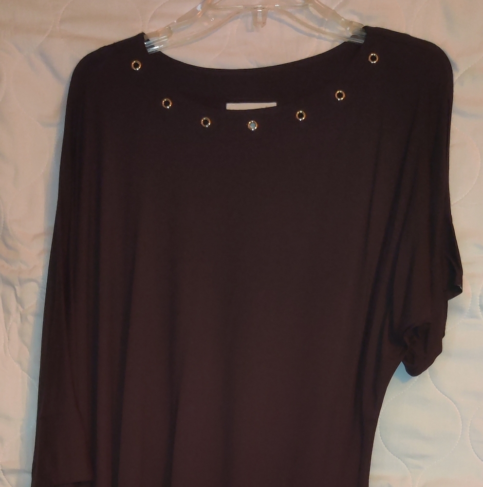 Peck&Peck, small, dark brown shirt